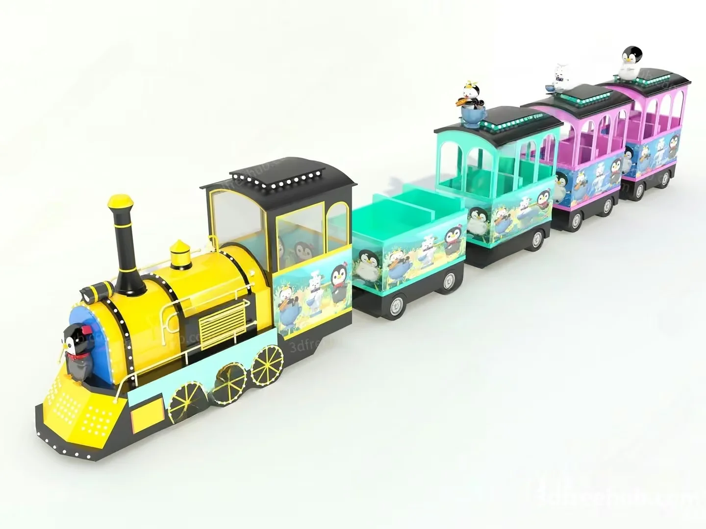A Toy Train 3D Model – 22460 – VRAY Render