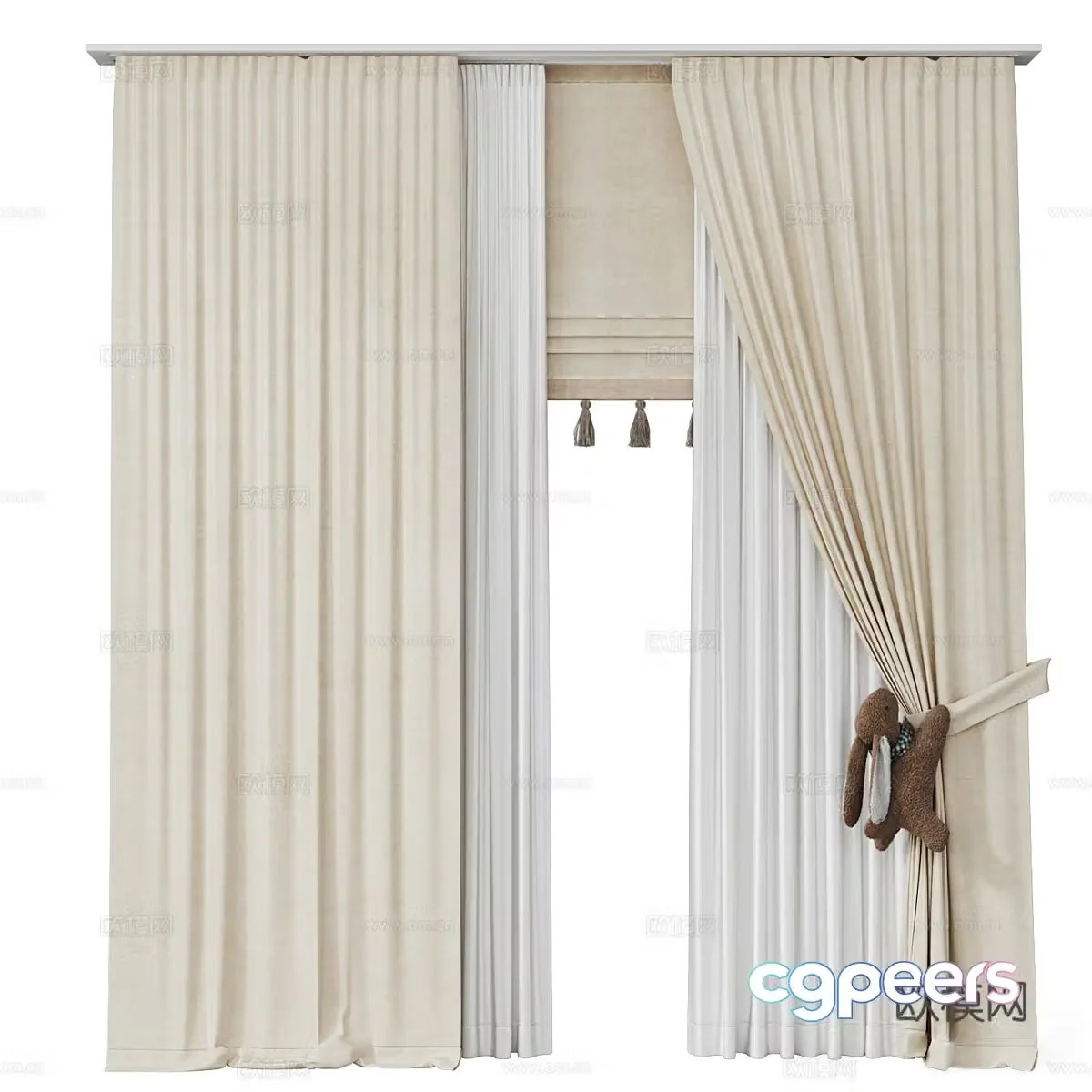 Curtain 3d model