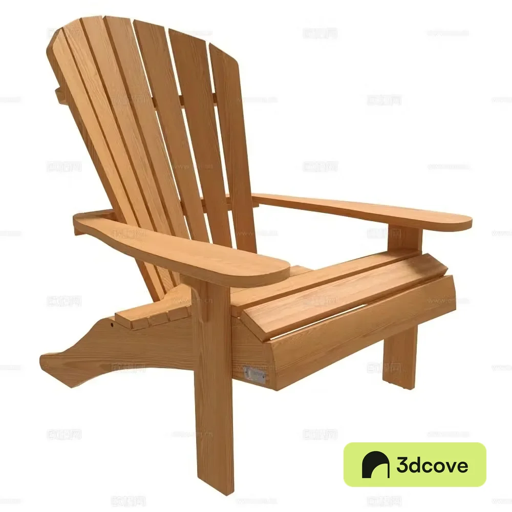 Traditional modern log lounge chair armchair outdoor chair recliner
