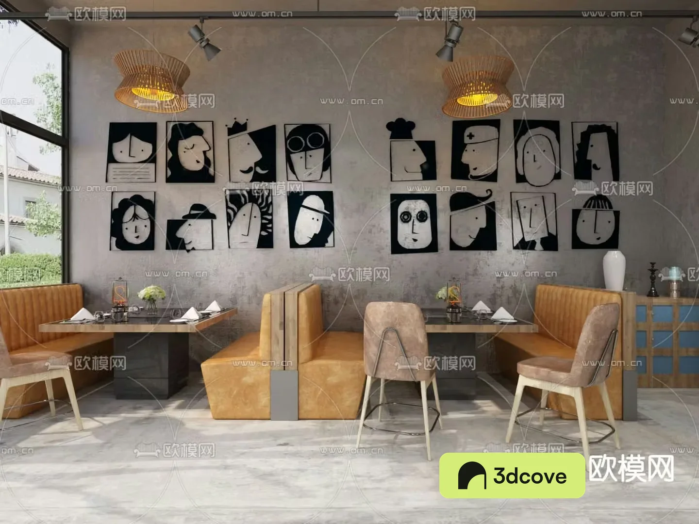 Industrial style hot pot restaurant