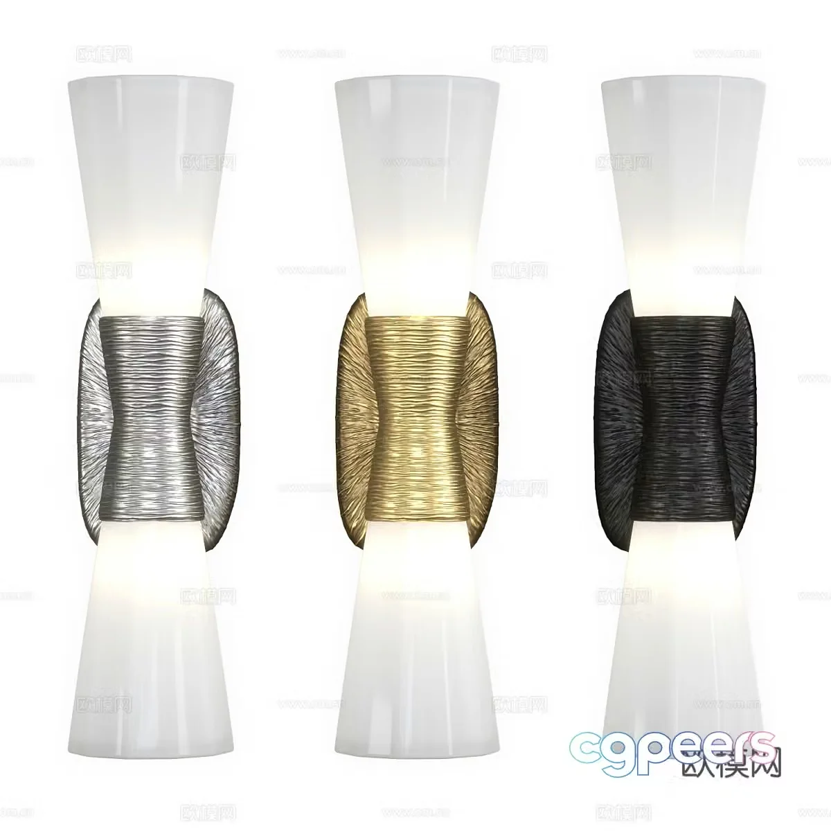 New Chinese style light luxury decorative wall light 3D model