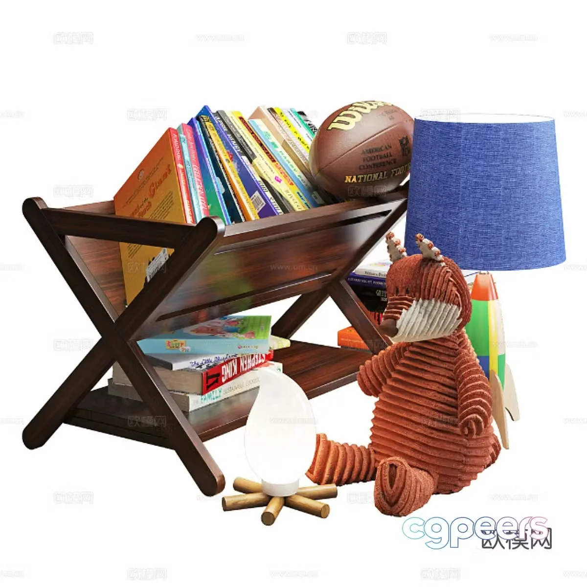 American children’s supplies plush toy 3d model