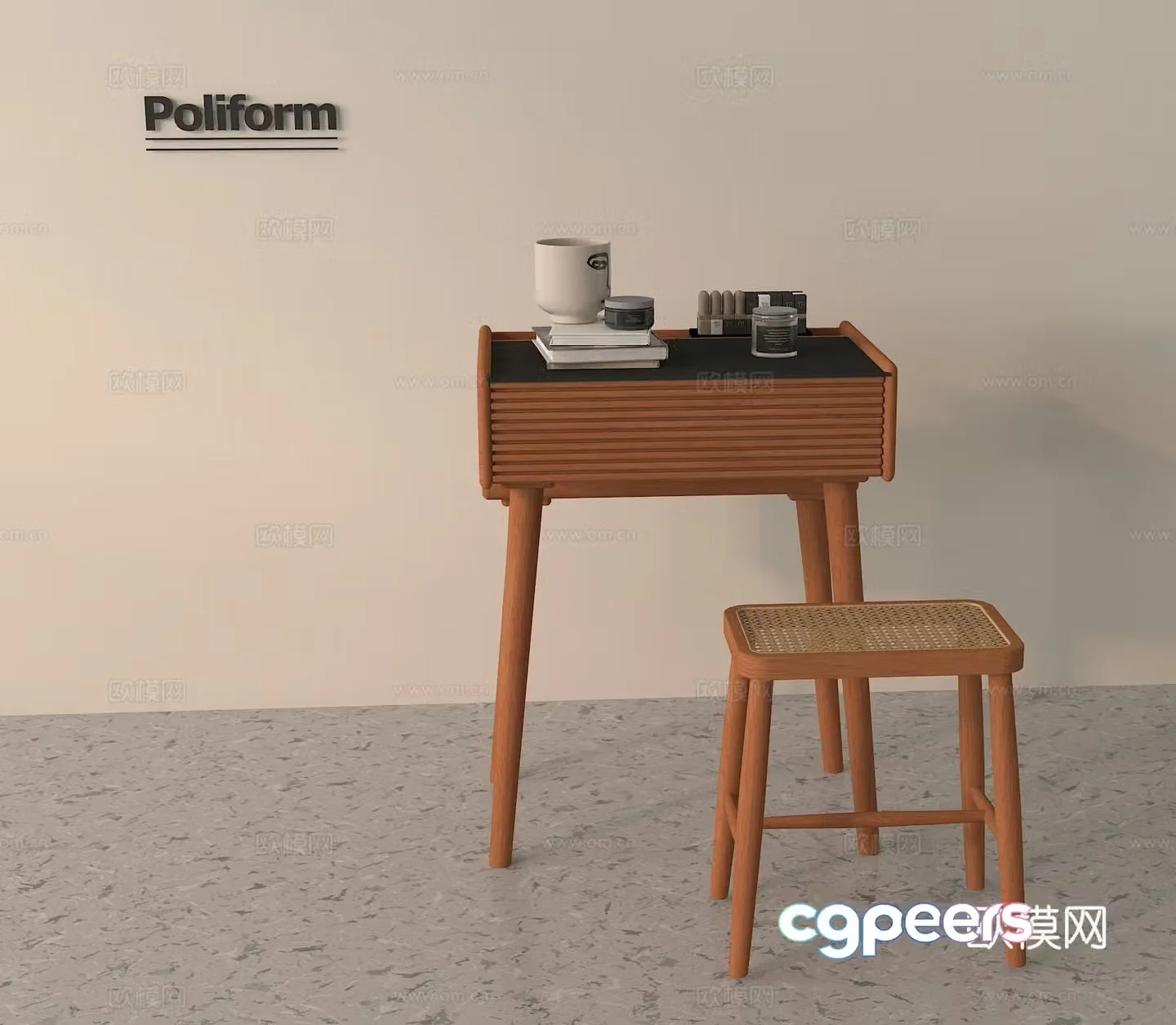 Dressing table 3d model