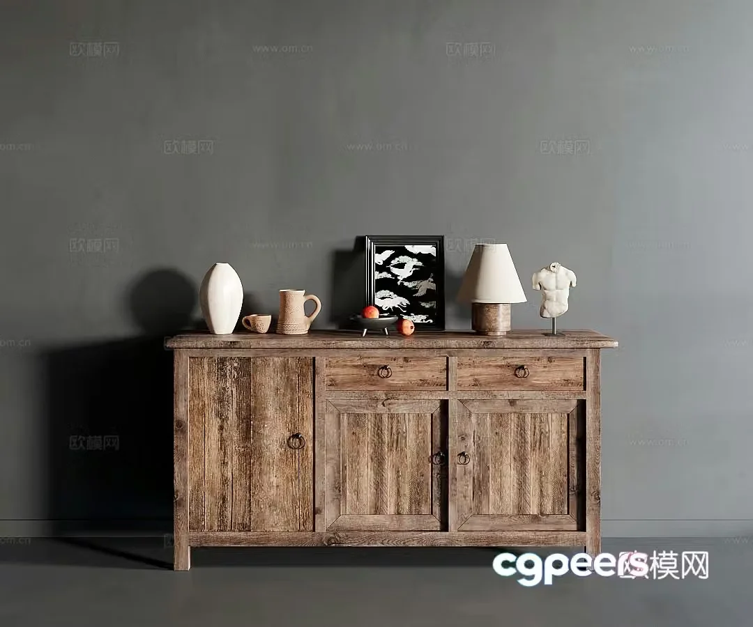 Wasabi wind decoration cabinet 3d model