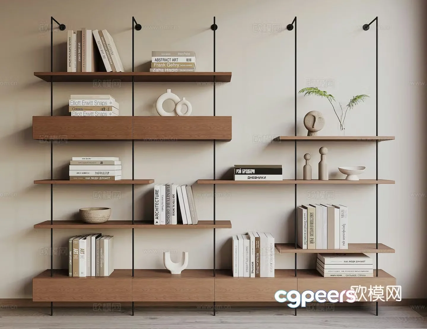 Modern shelf 3D model