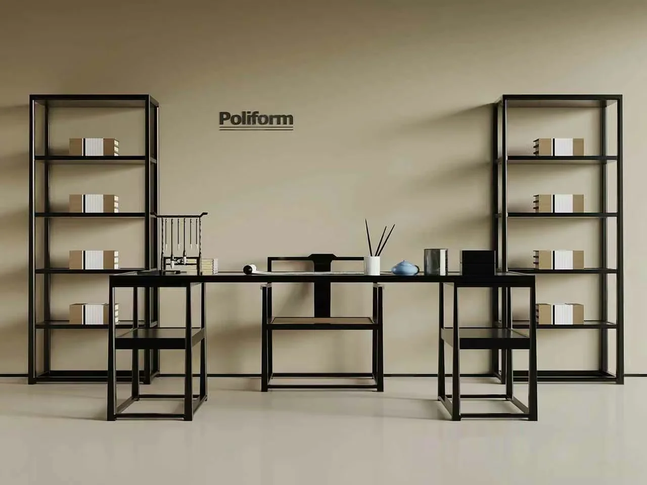 Modern Office Furniture 3D Model – 12515 – VRAY Render