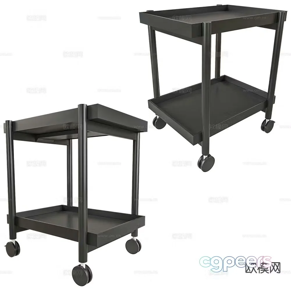 Punt mobile side table corner table 3d model