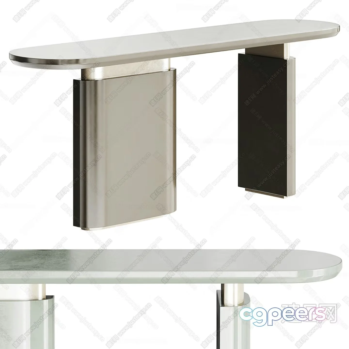 Modern Glass Table 3D Model – 14548 – CORONA Render