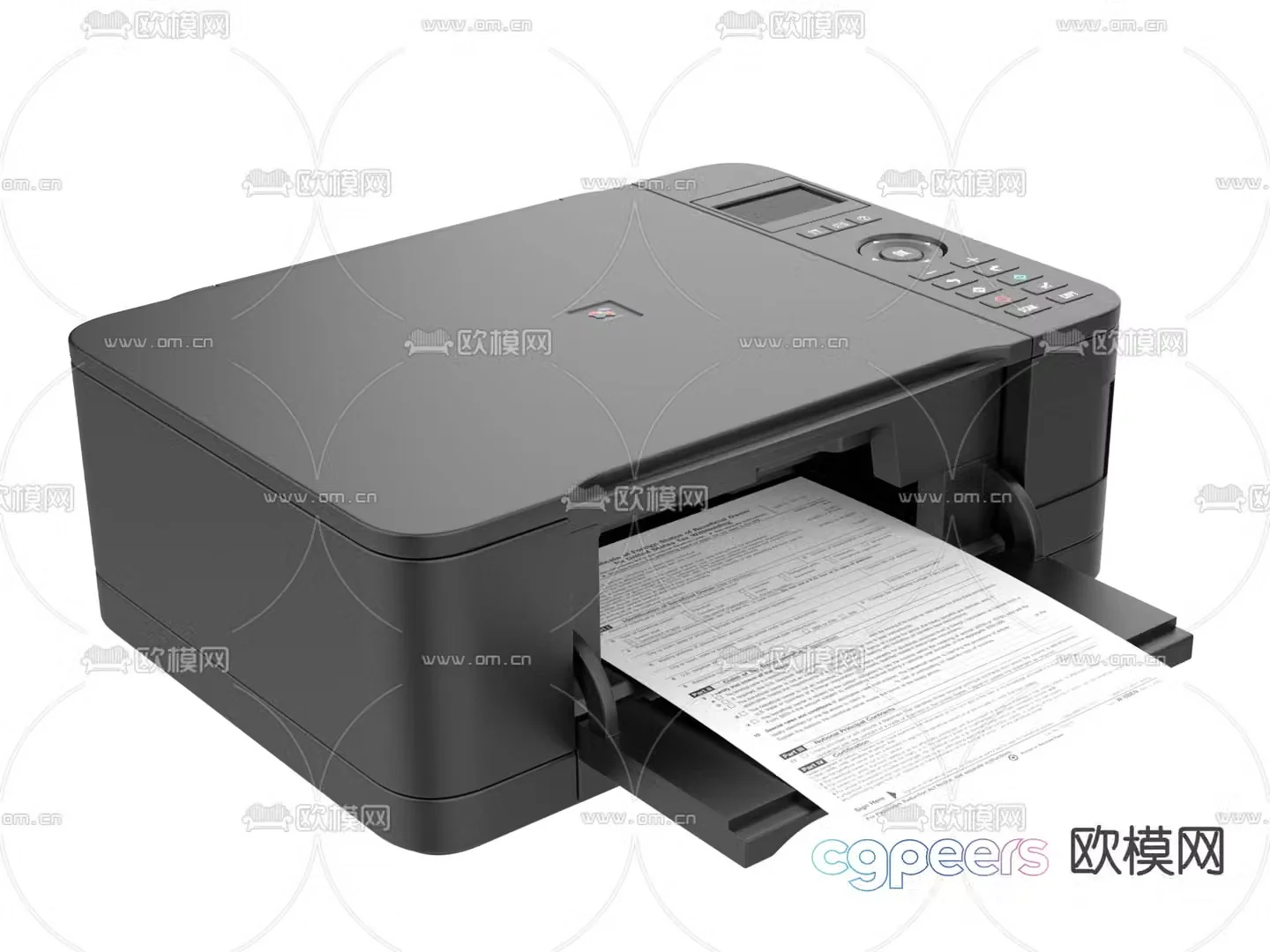 printer copier 3d model