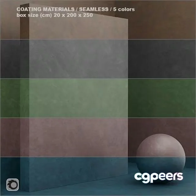 3ds Max Free – Material (seamless) – coating, plaster set 32