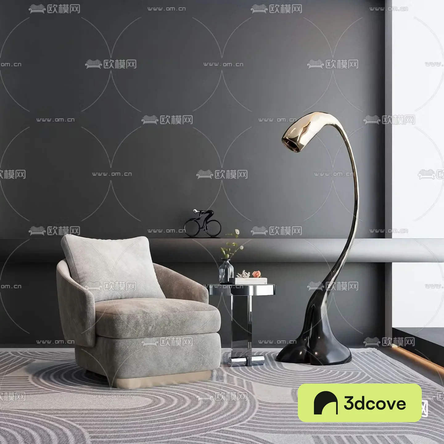 Italian style leisure sofa chair