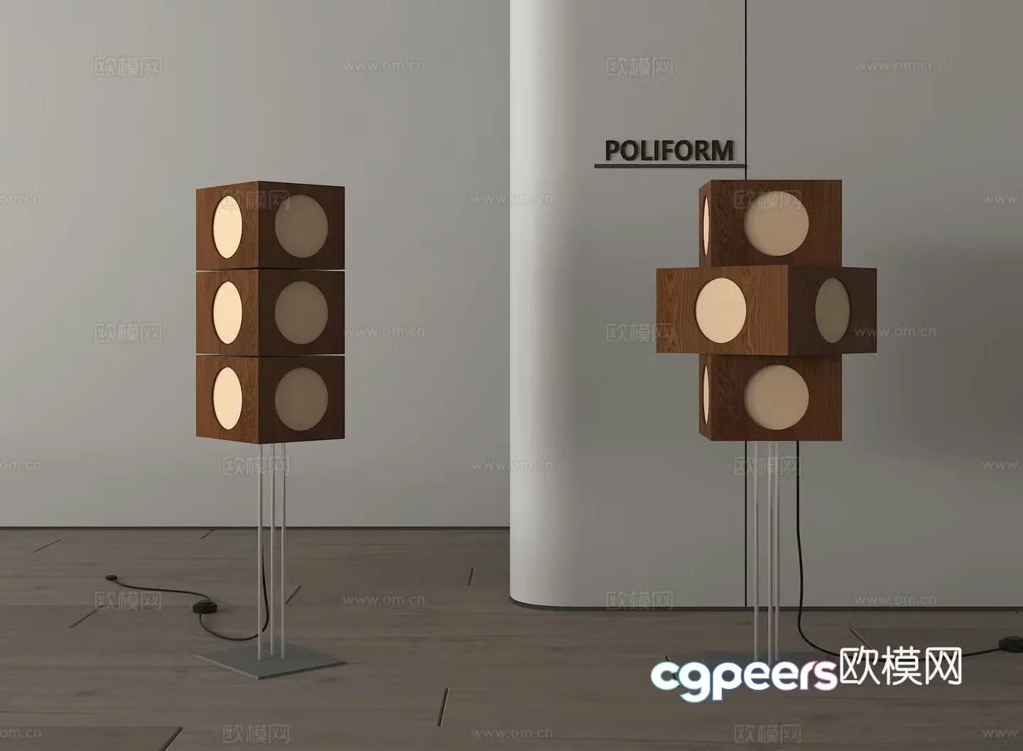 Floor-standing table lamp Decorative lamp Floor-standing lamp 3d model