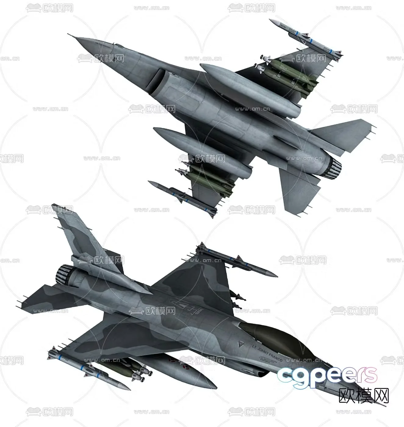 Modern fighter aircraft model toy 3d model