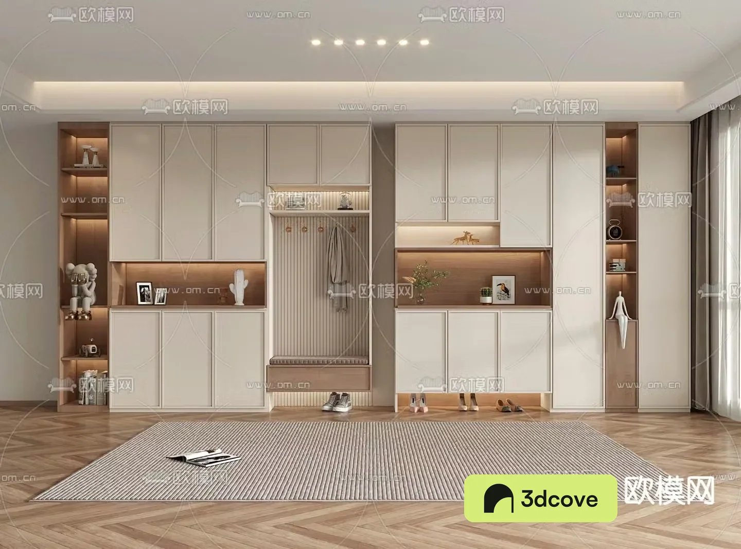 the entrance shoe cabinet