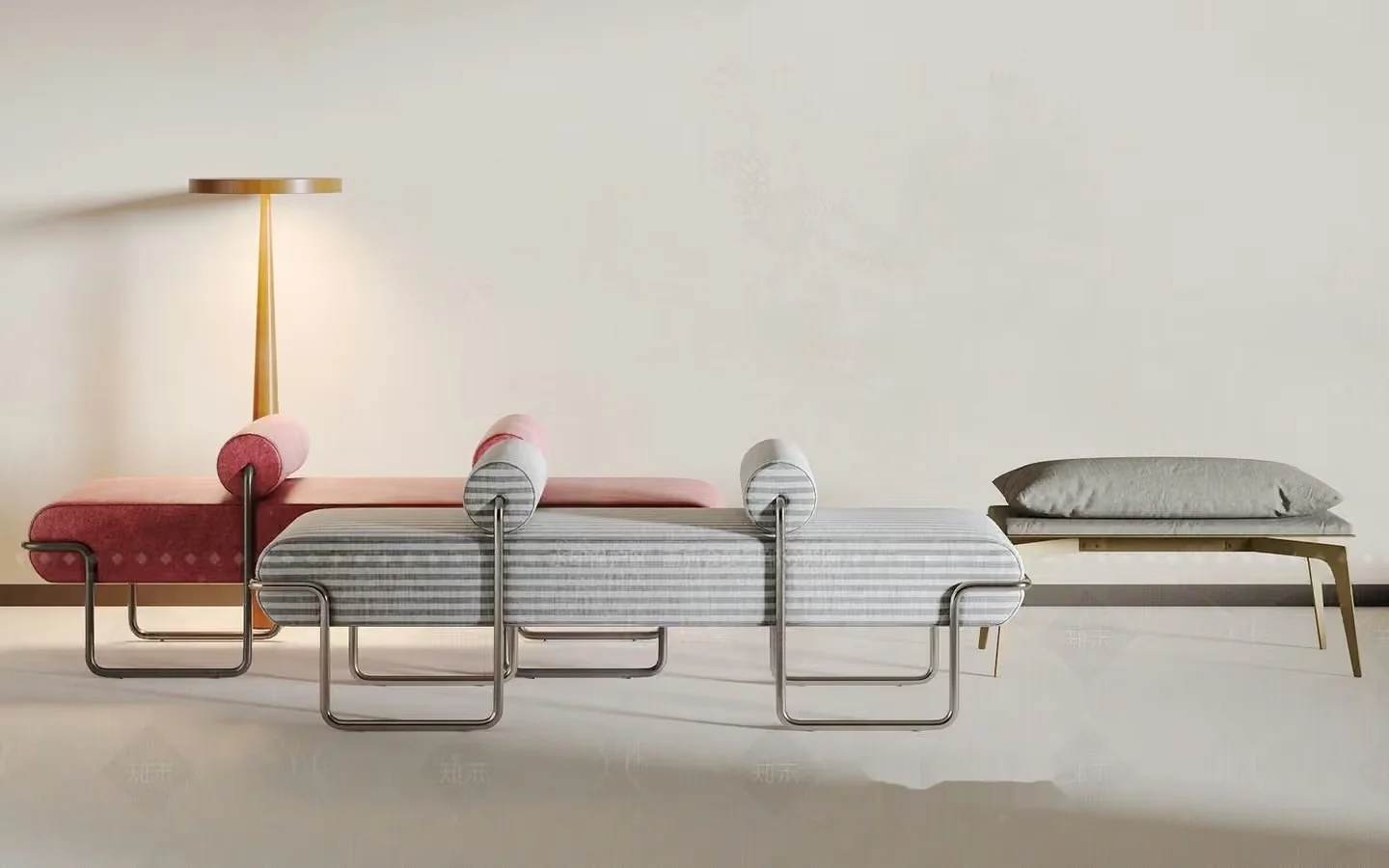 Modern Furniture Arrangement 3D Model – 4390 – VRAY Render