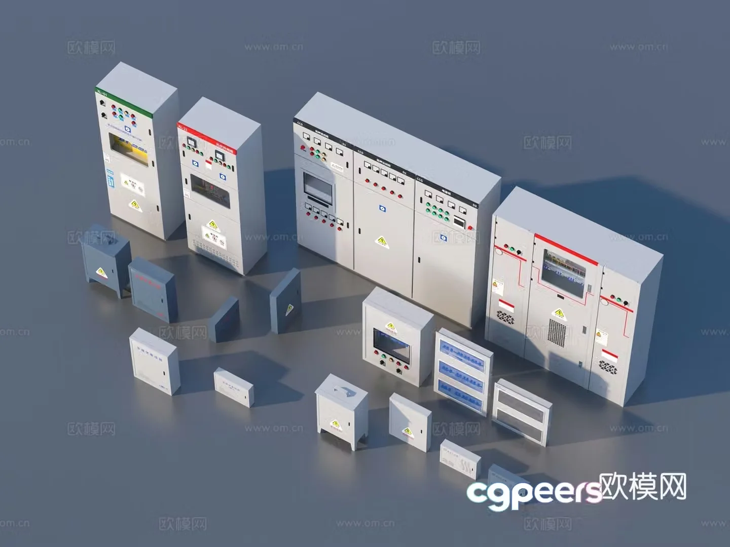 Electric box Distribution box Electric cabinet Electric meter box 3D model