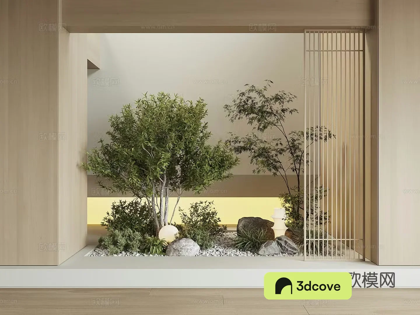 Modern houseplant landscape