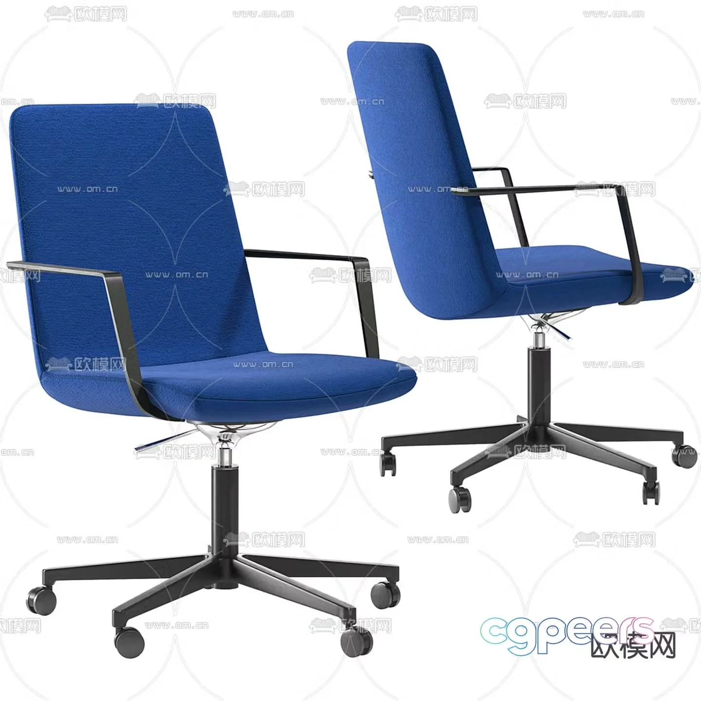 Office chair swivel chair staff chair 3d model