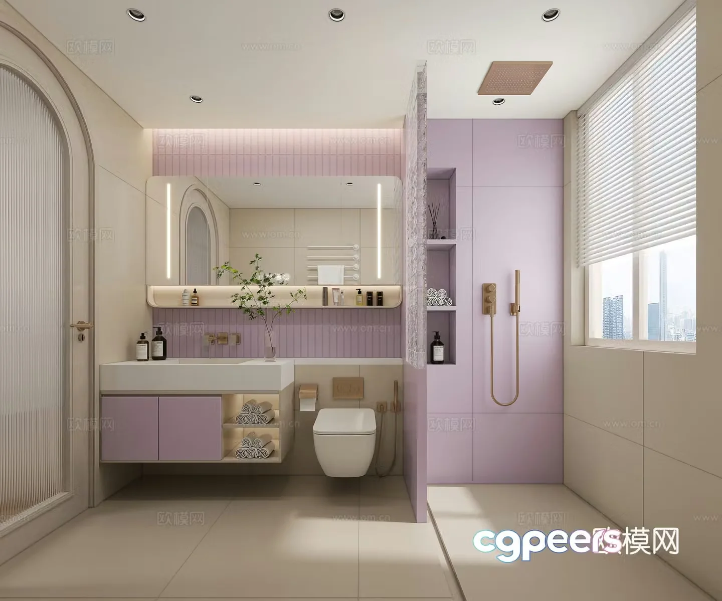 Modern boy room 3d model