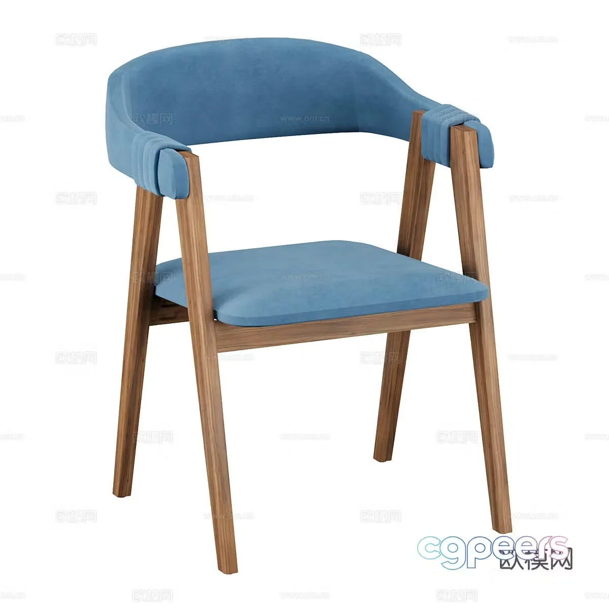 Nordic chair dining chair 3d model