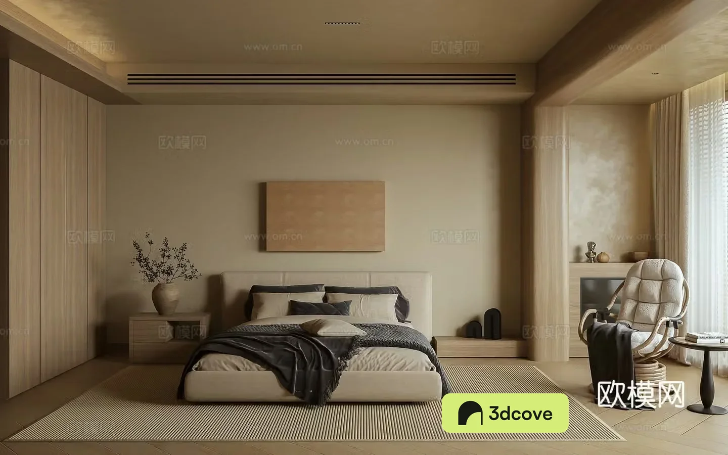 Wasabi bedroom 3d model