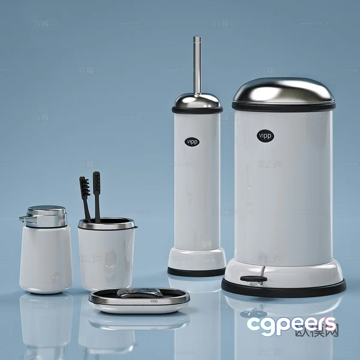 Bathroom accessories 3d model