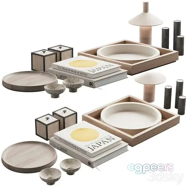 3ds Max Free – 114 decorative set 027 japan style decor P01