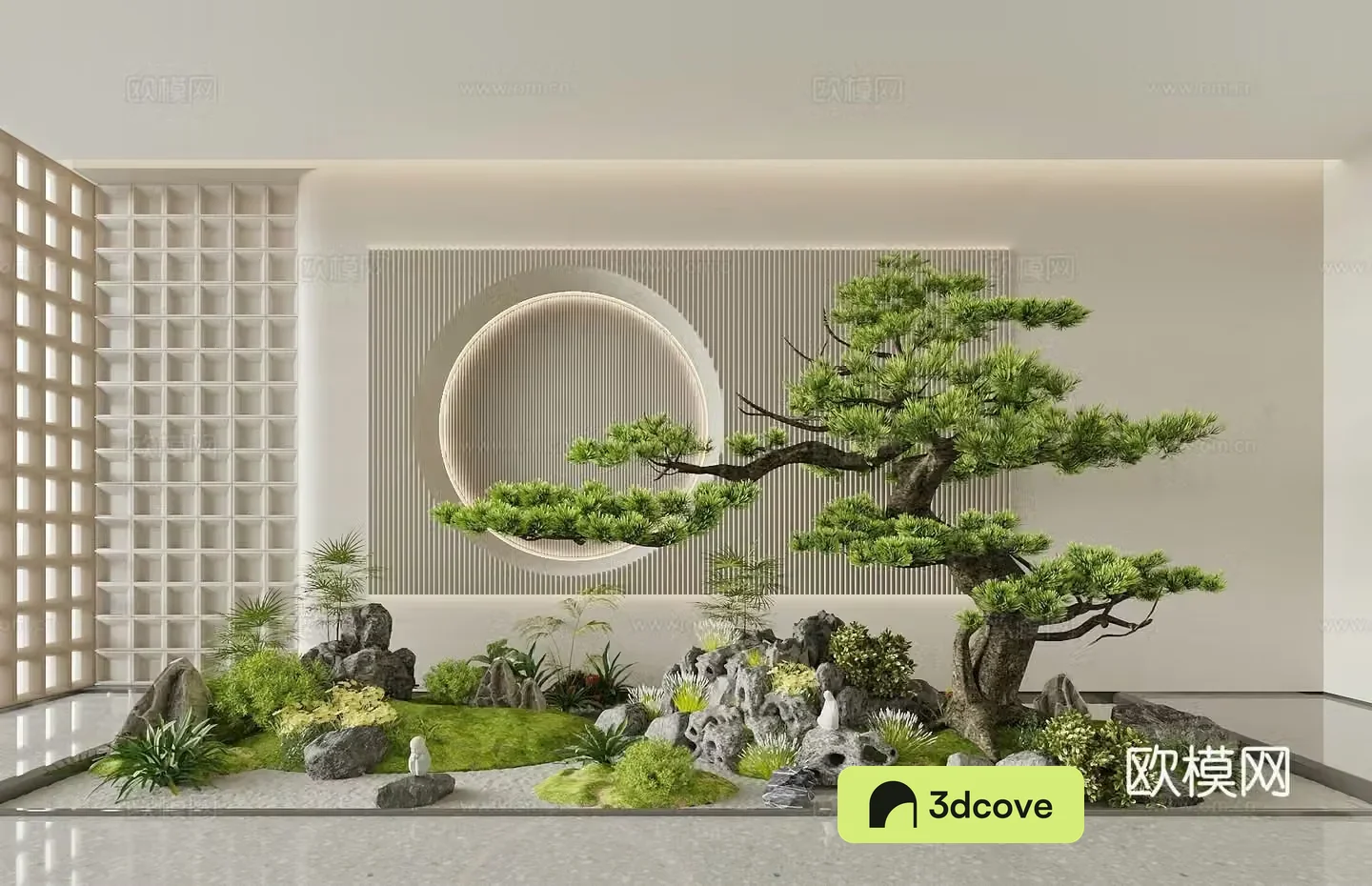 New Chinese-style Chinese-style landscape Garden landscape Sketch Garden Landscape Stone