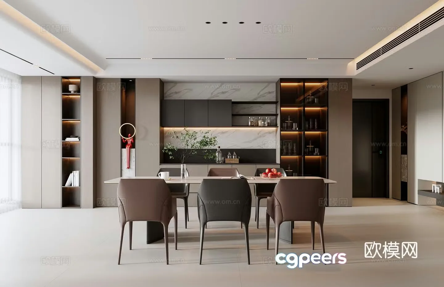 Italian restaurant 3d model