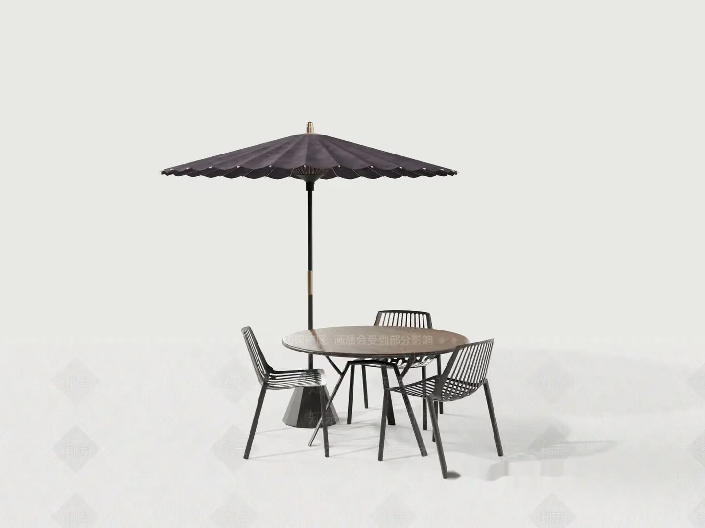 Outdoor Furniture Set 3D Model – 3842 – VRAY Render