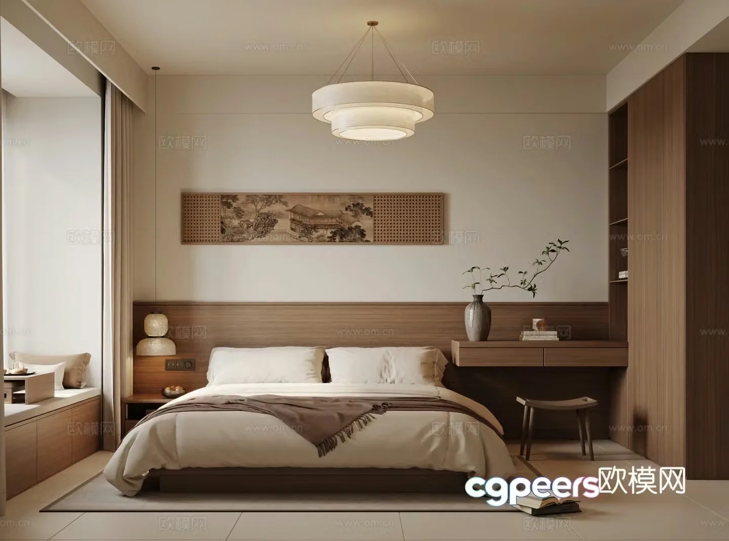 Modern Song’s Wabisa bedroom 3D model