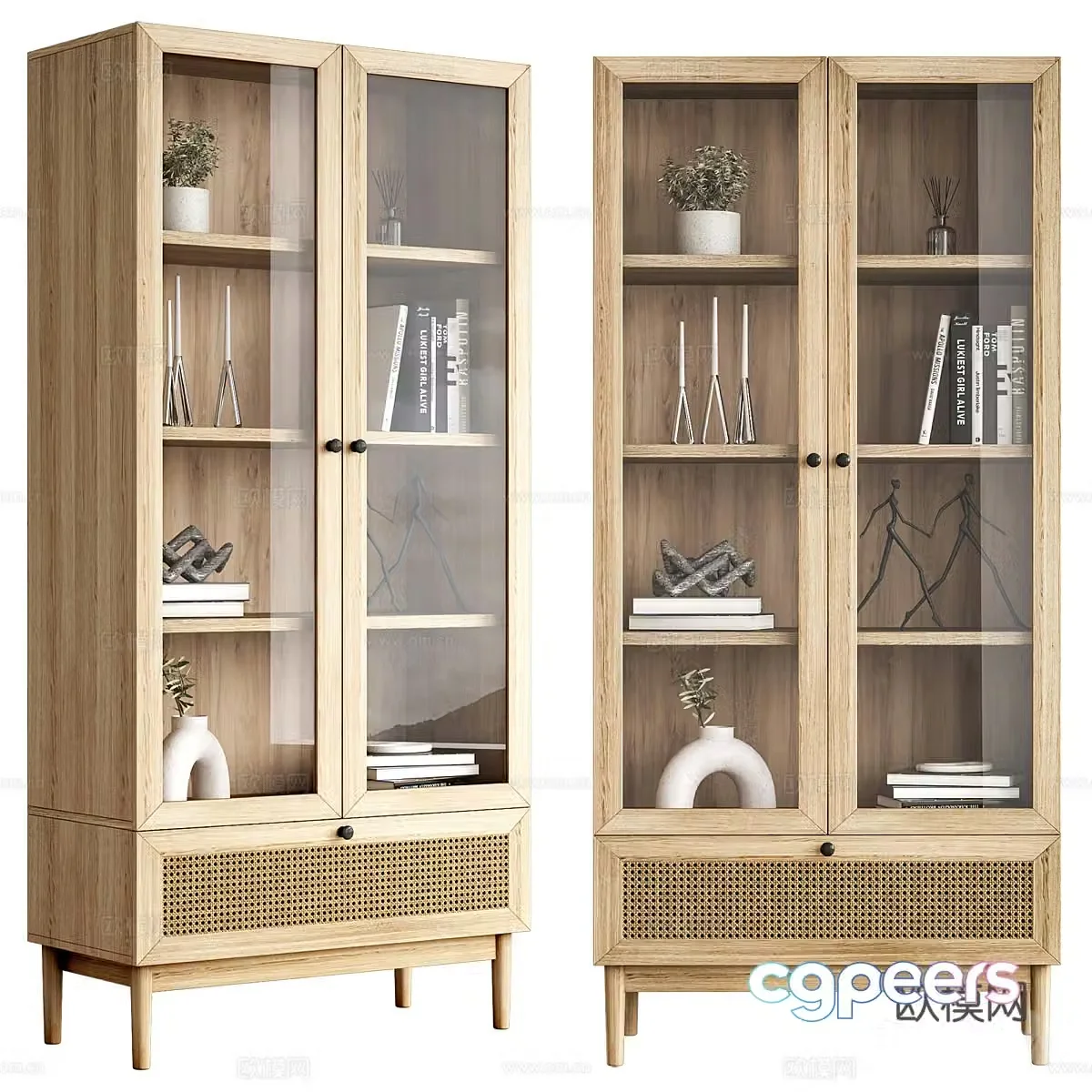 New Chinese style Wasabi sideboard high cabinet 3D model