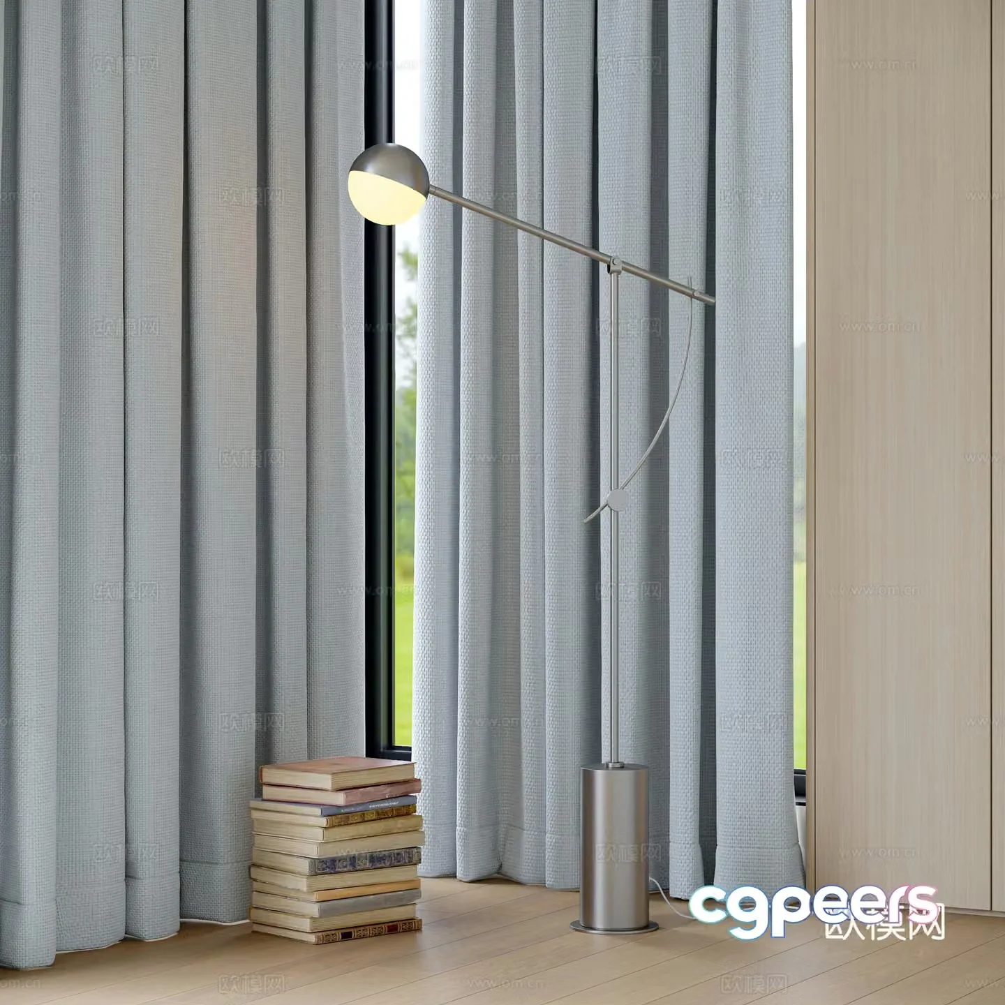 Modern floor lamp 3D model