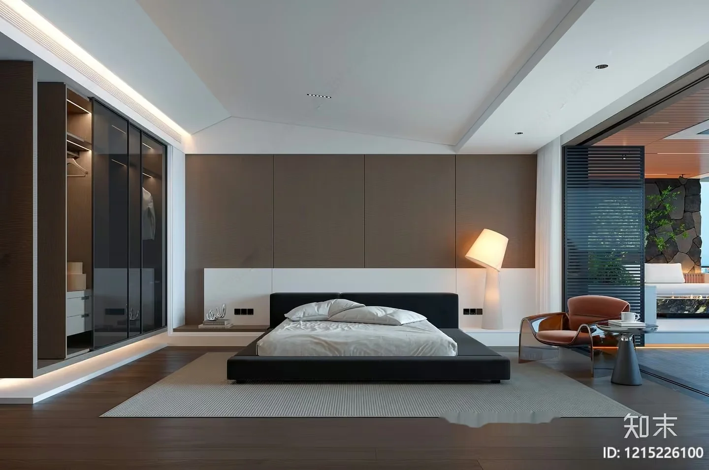 Modern Bedroom 3D Model – 9563 – VRAY Render