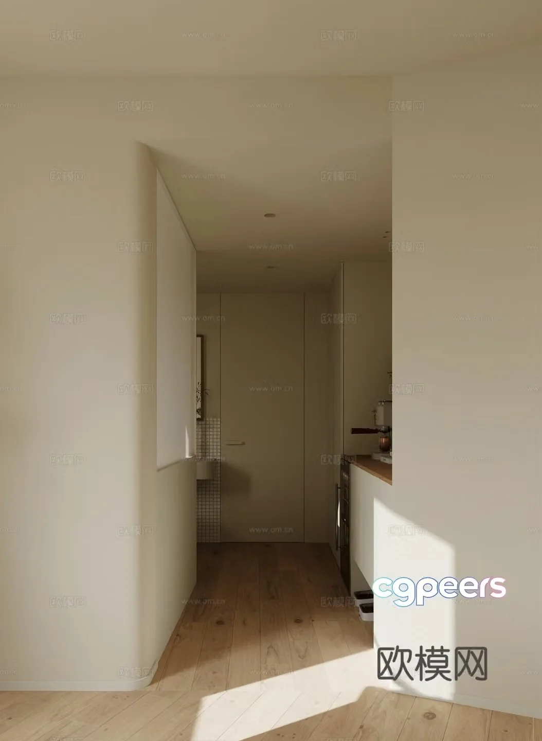 Modern entrance hallway 3D model
