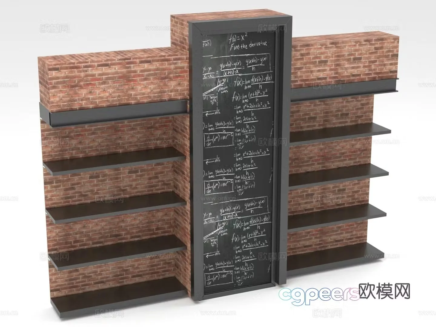 Shelf Shelf Exhibition Shelf Bookshelf 3D Model
