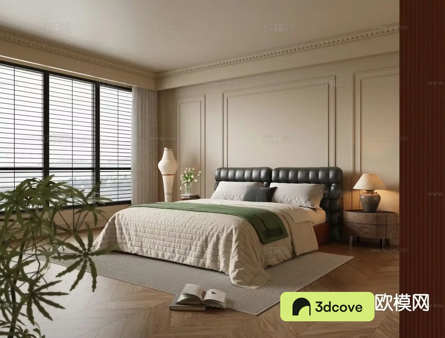 Medieval style double bed