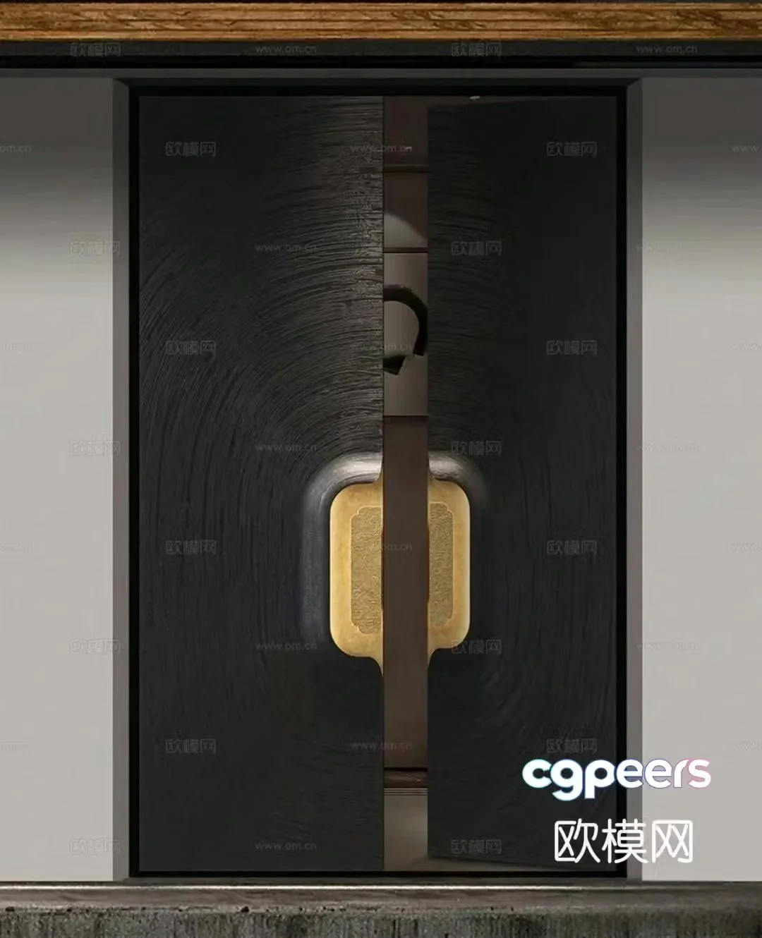 New Chinese style other furniture_door_new Chinese style door_restaurant door 3D model