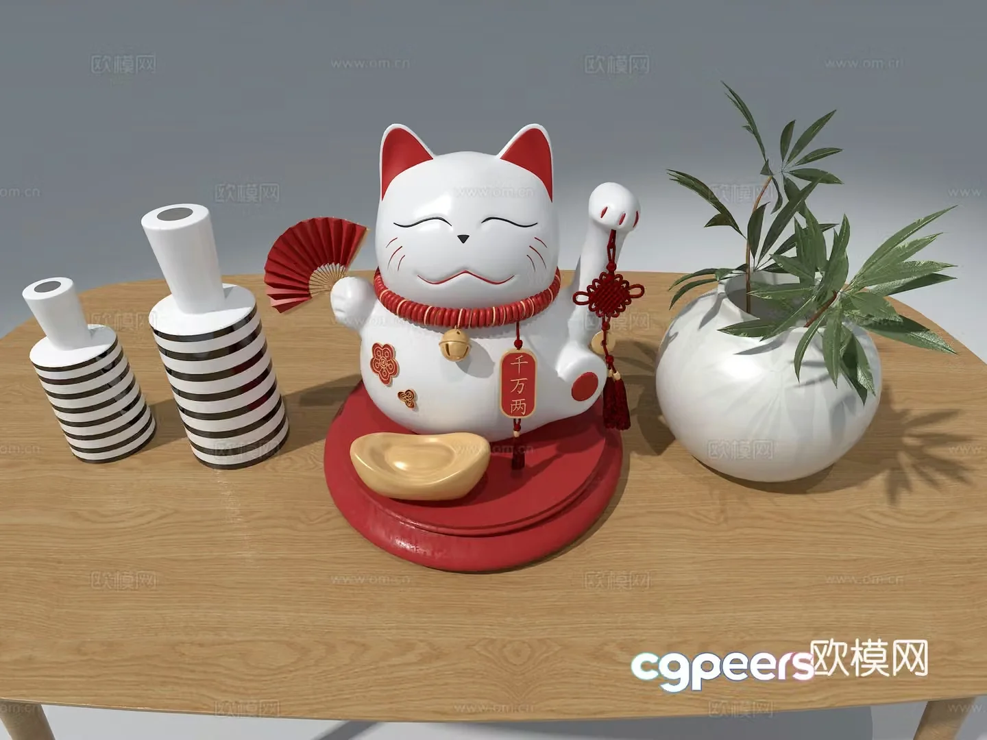 3D model of lucky cat