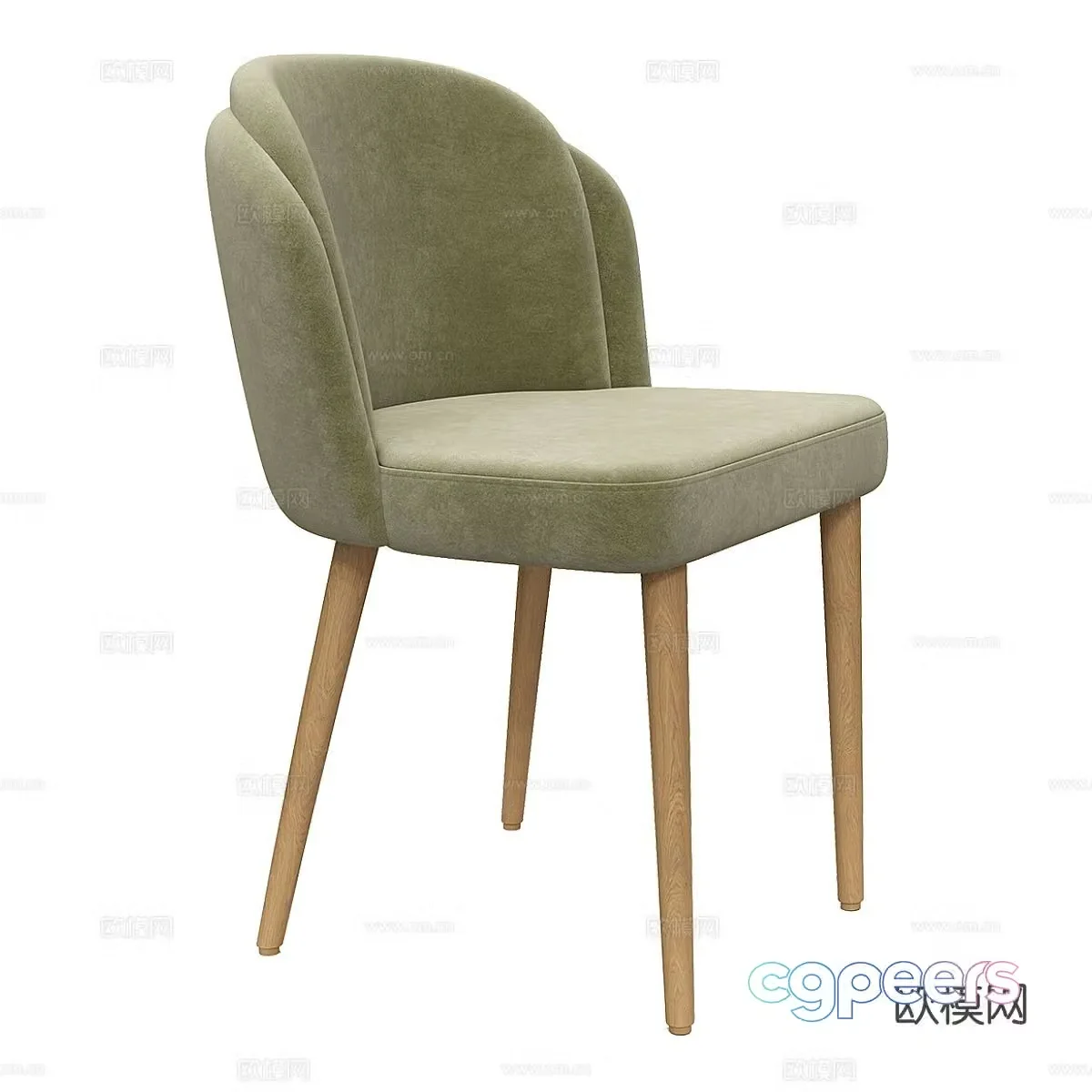 Nordic simple bar chair bar chair chair chair stool 3d model