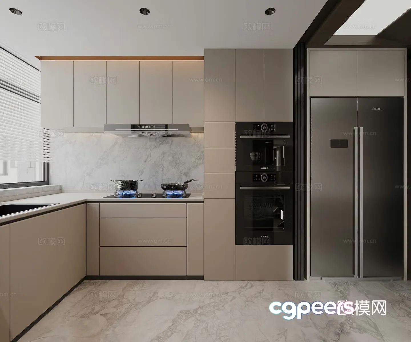 Modern kitchen 3d model