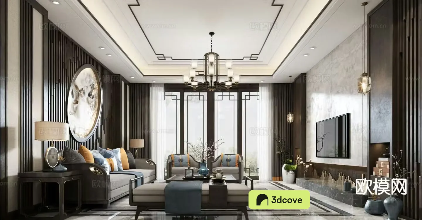 New Chinese style living room
