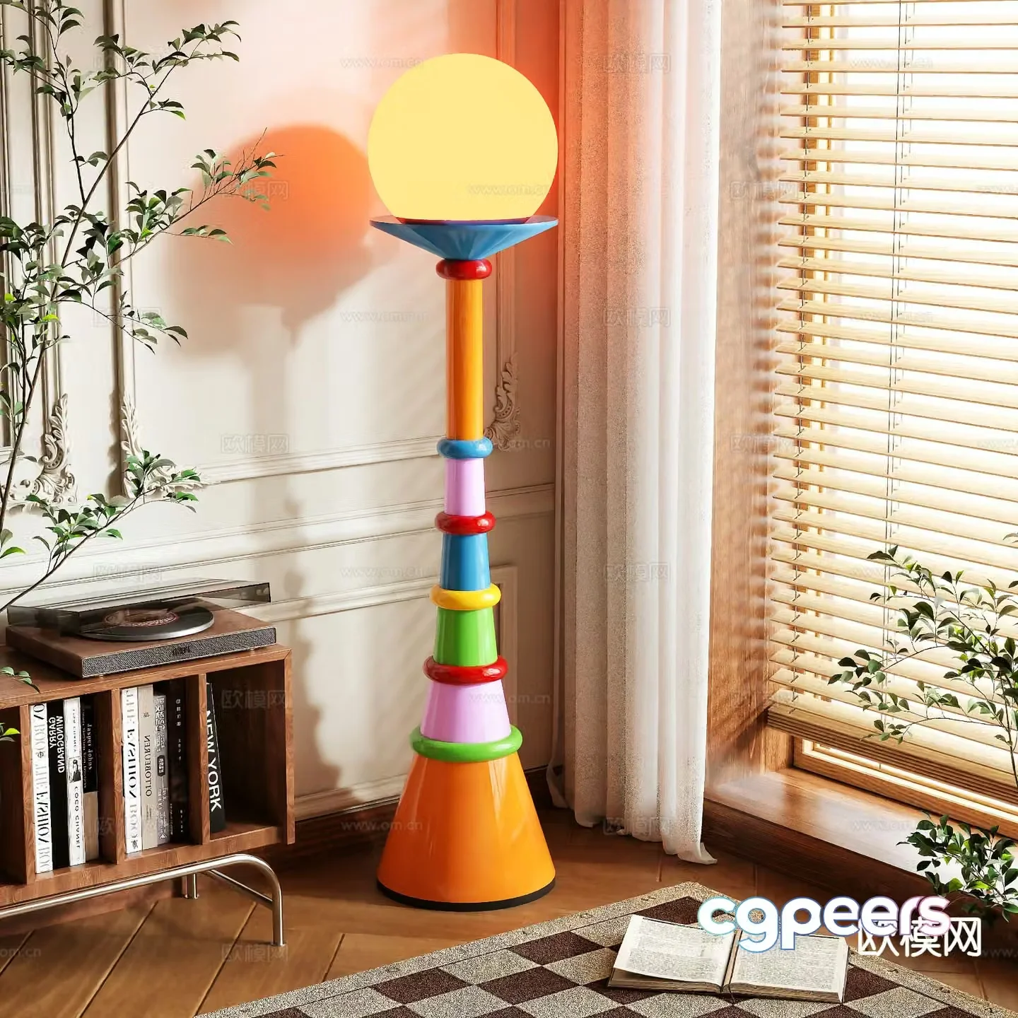 Dopamine floor lamp 3d model