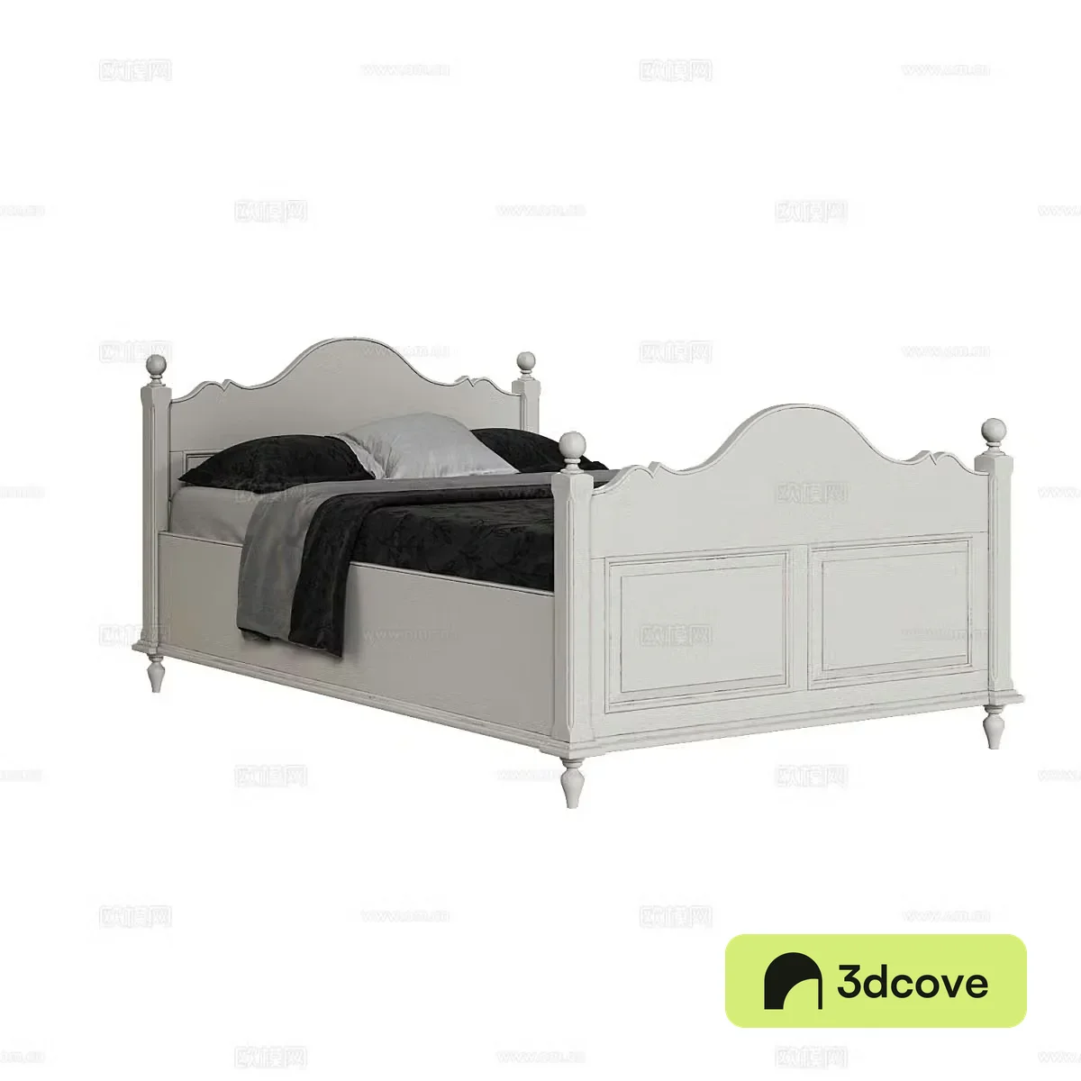 French double bed