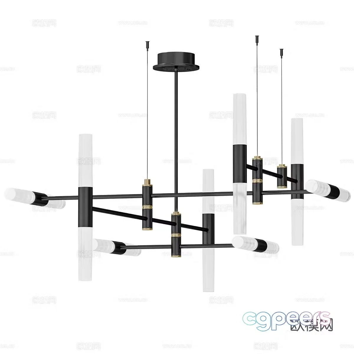 New Chinese style RIMINI decorative chandelier 3D model