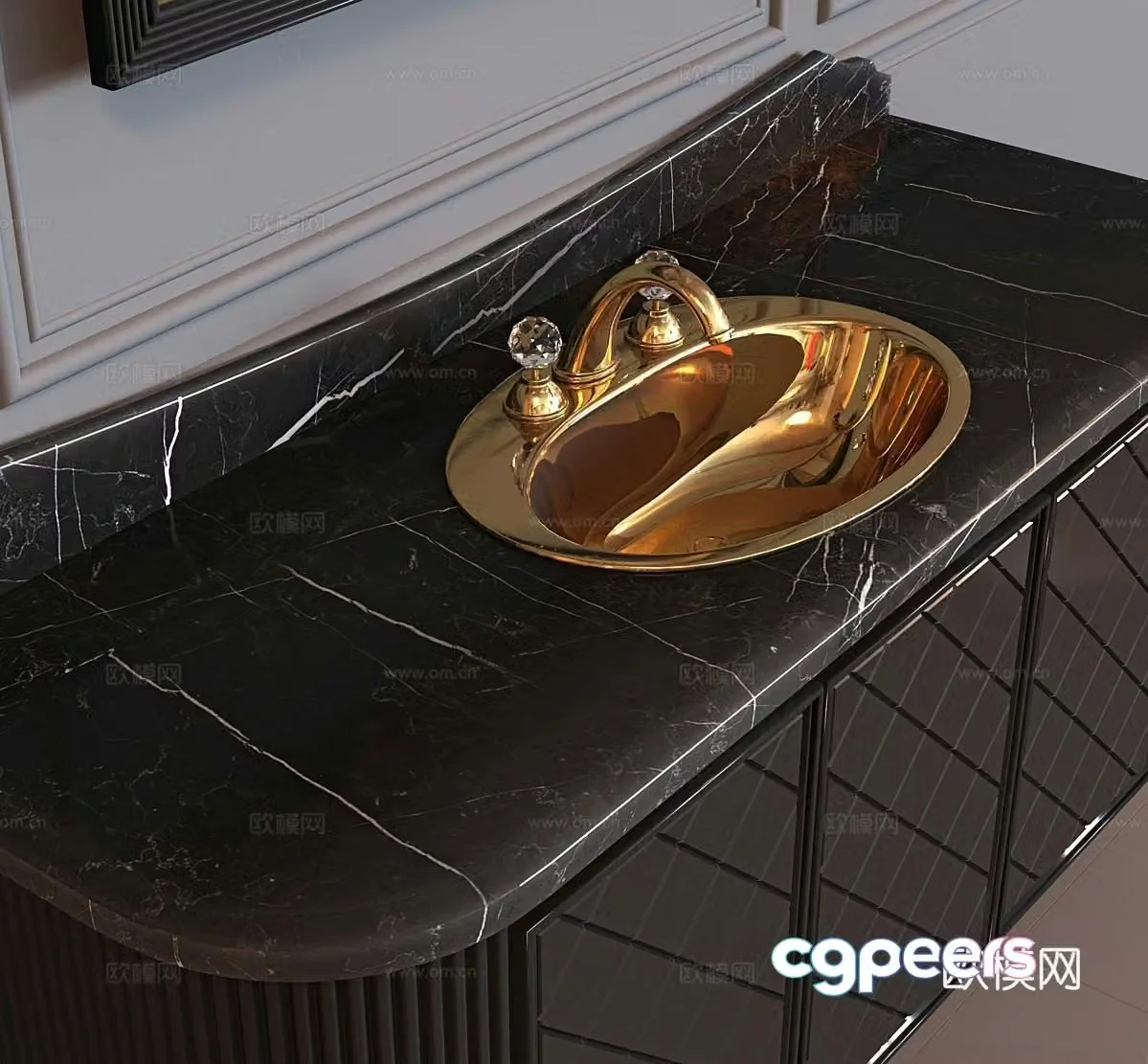 Armadi Art bathroom cabinet sink 3d model