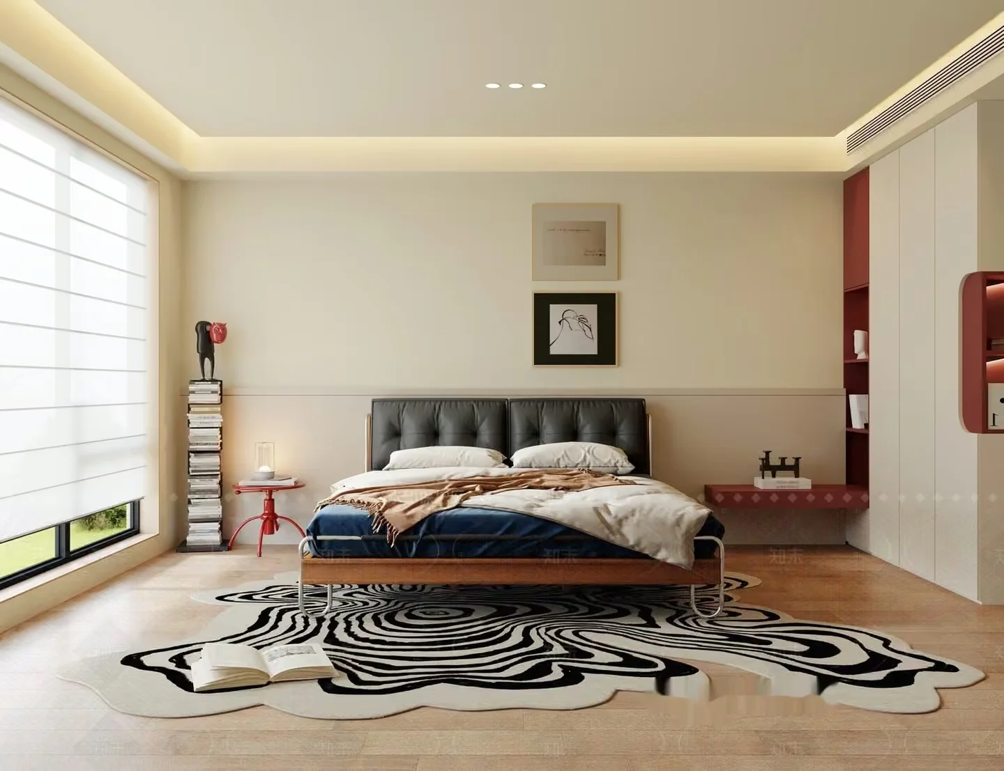 Cozy Modern Bedroom 3D Model – 15874 – CORONA Render
