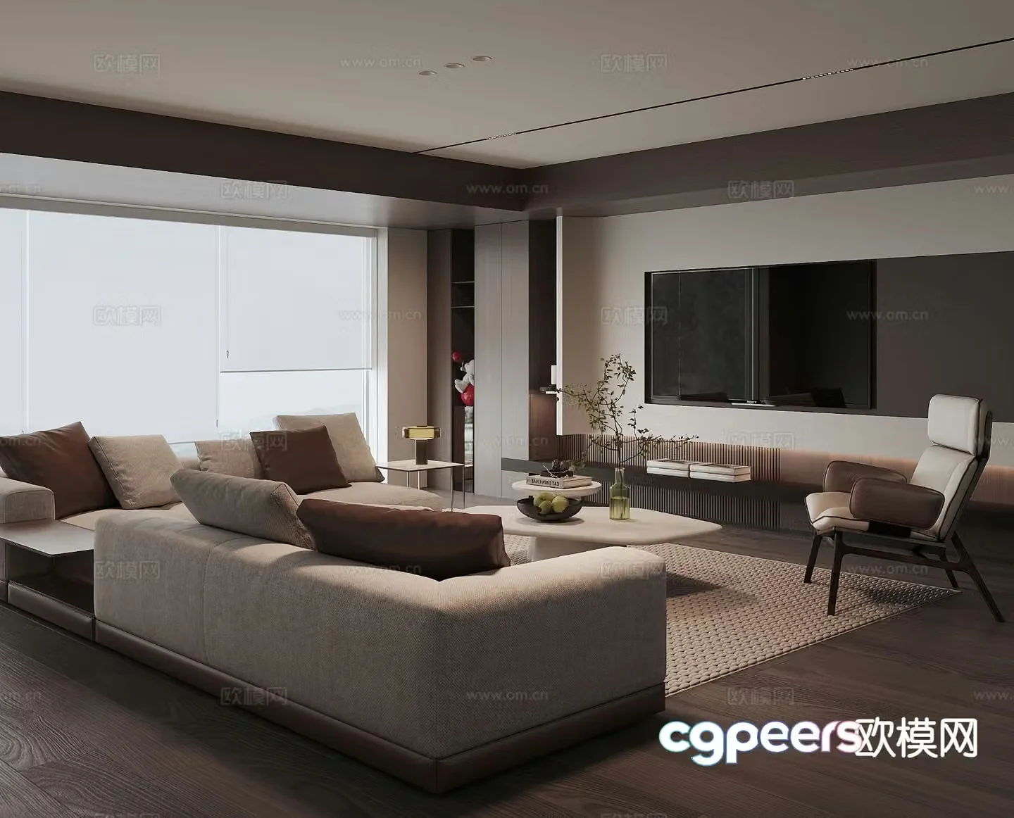 Modern living room 3d model
