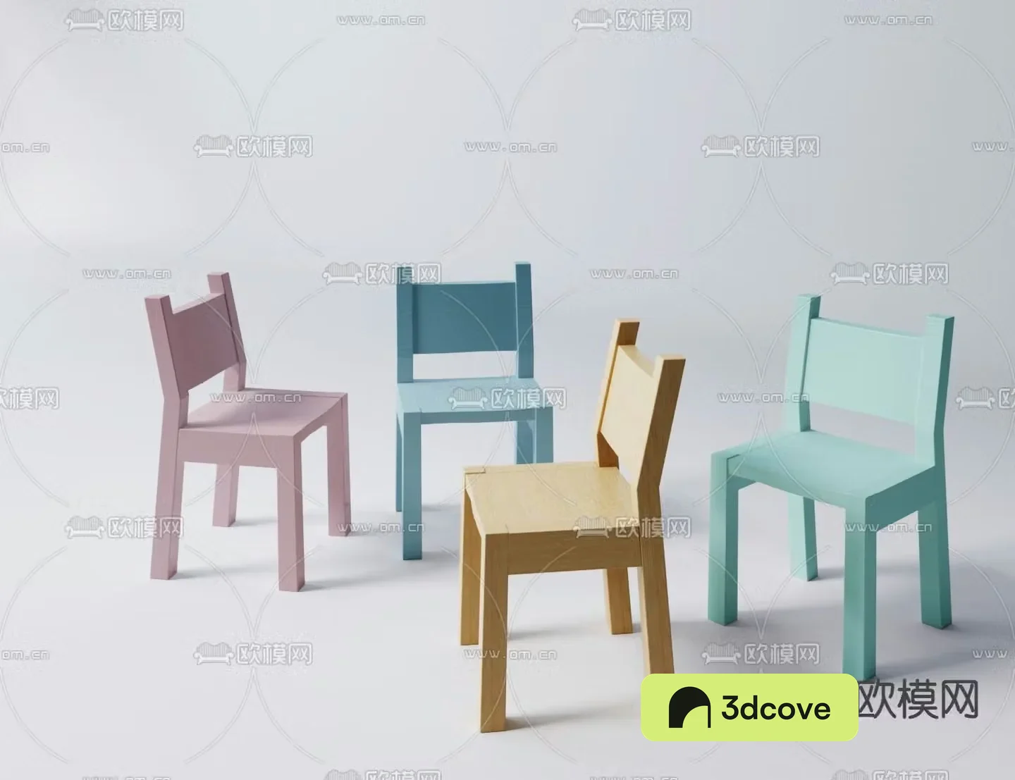 Modern solid wood children’s chair
