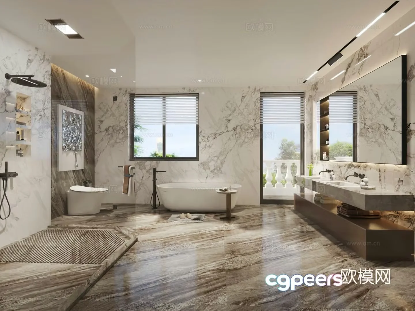 Modern bathroom 3d model